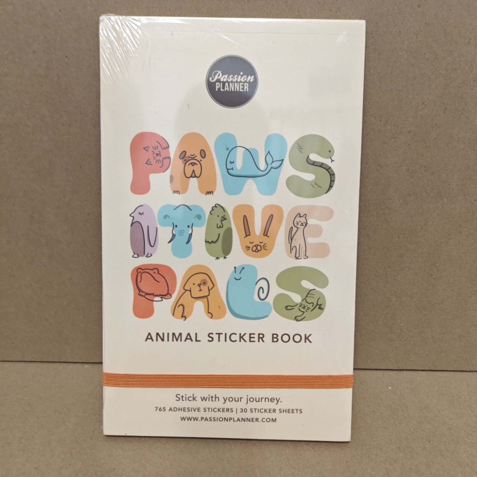 Passion Planner PAWSITIVE PALS Sticker Book, Appx 762 Stickers, 30 Sheets (7-1)