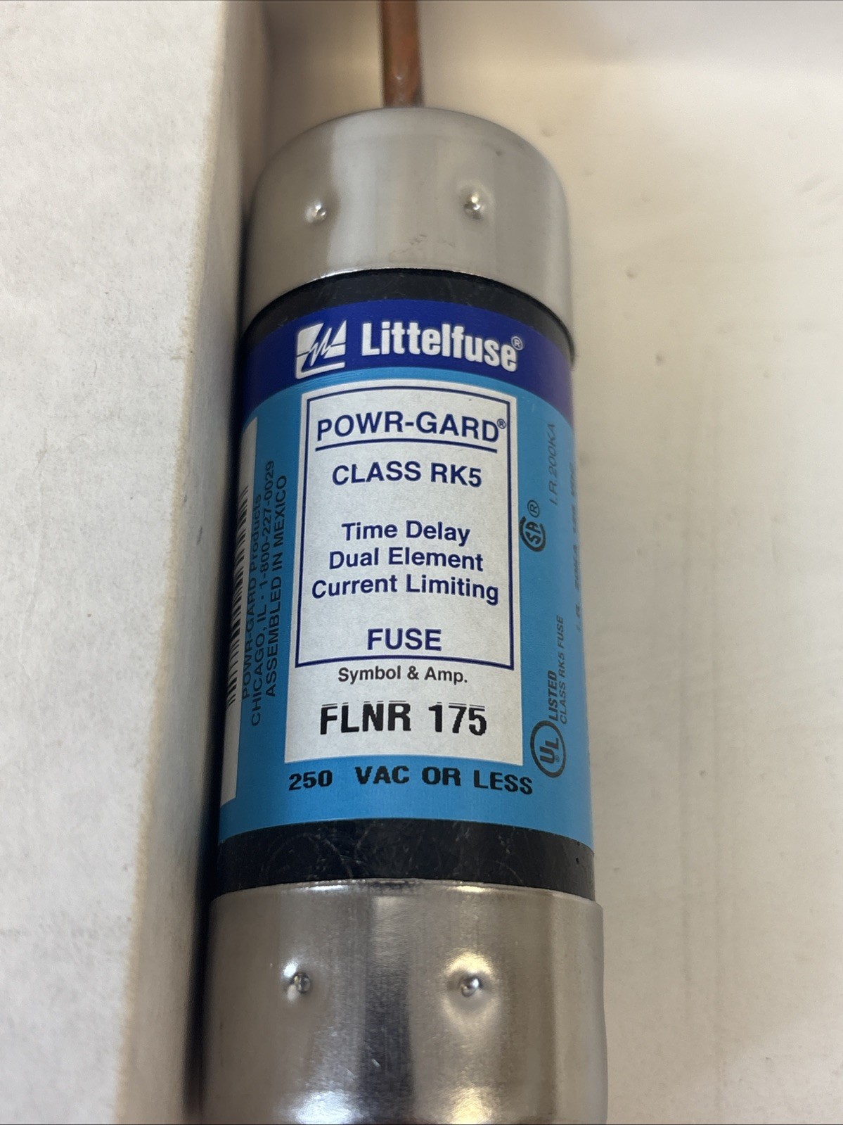 NEW Littelfuse FLNR 175 POWR-GARD 175A Fuse 250V Time-Delay Dual Element