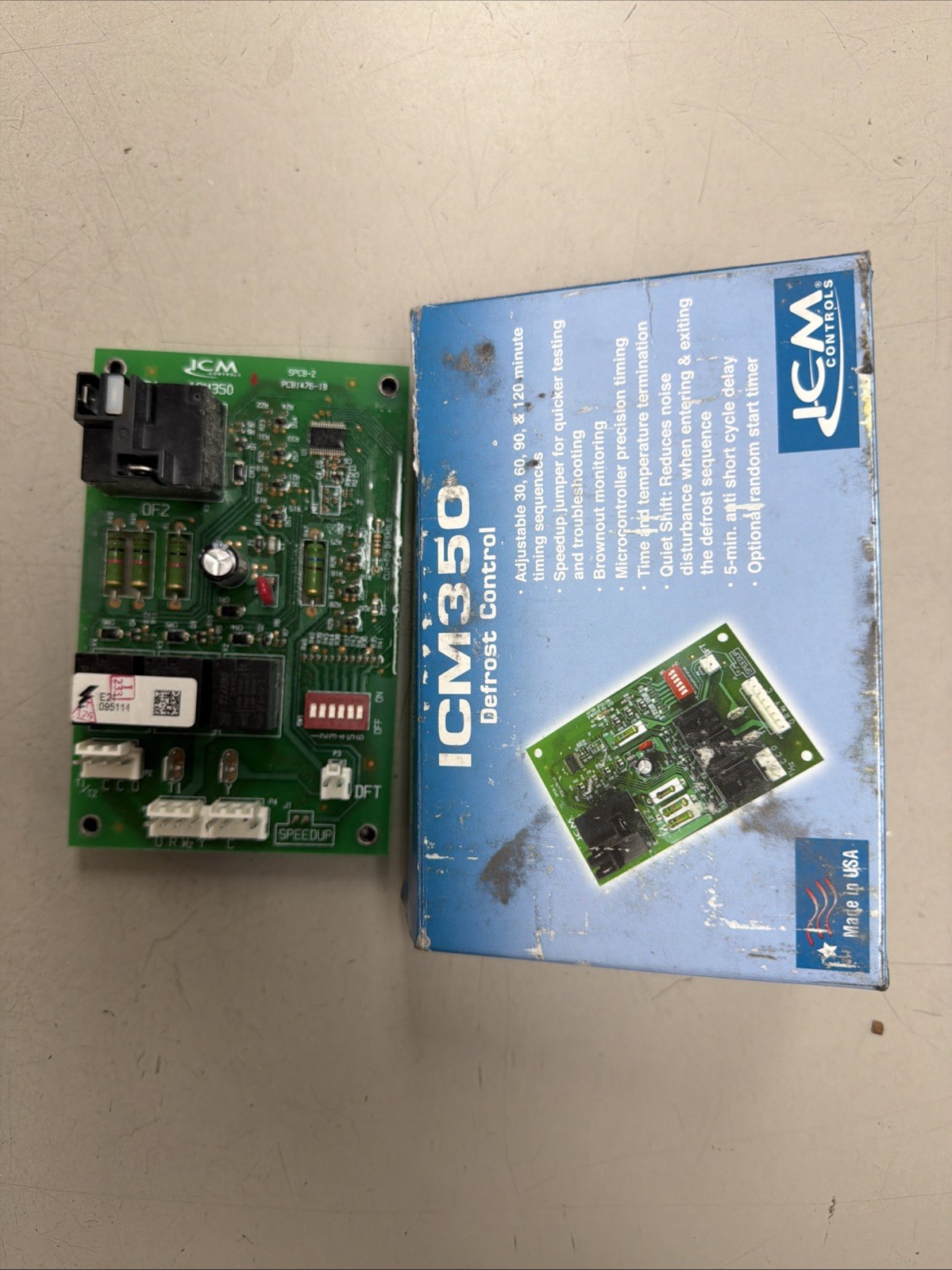 New Open Box ICM Controls ICM350 Defrost Control Board Replaces Carrier HK32EA
