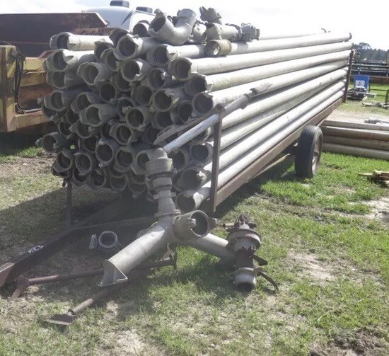 5” aluminum irrigation pipe rainbow twist lock priced per foot. 200’ minimum