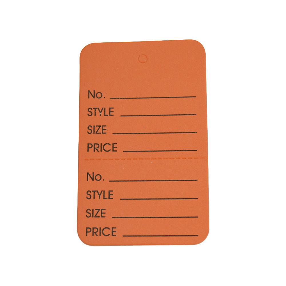 1000 Pcs Large Orange Merchandise Coupon Price Tag Perforated 1-3/4″x 2-7/8″