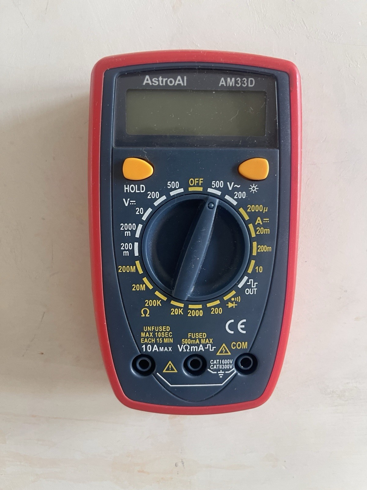 AstroAI AM33D 2000 Counts Digital Multimeter ASIMT33D DC AC Voltmeter Voltage