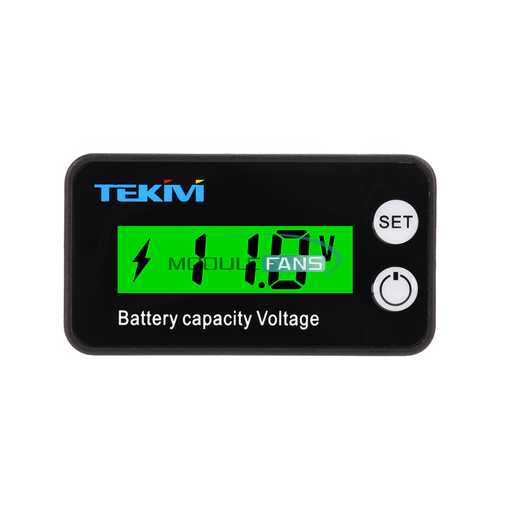6136B LCD Battery Capacity Indicator Voltmeter Low Voltage Alarm High Precision