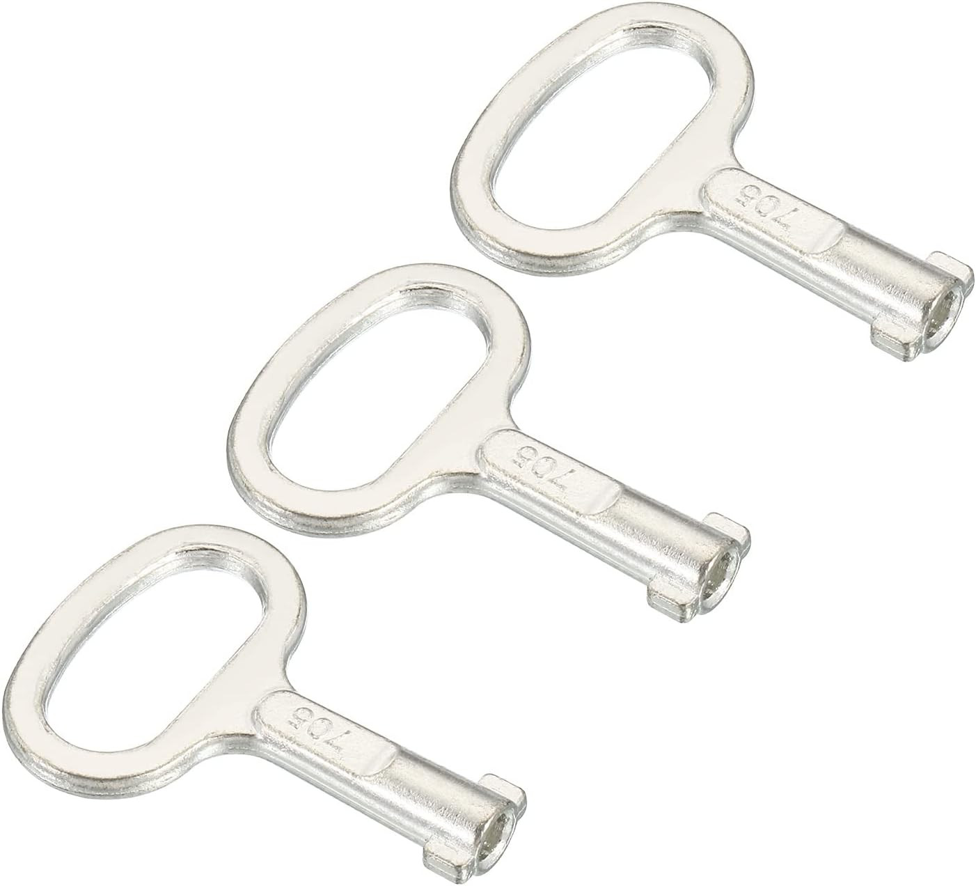 Key Shape Socket Spanner, 3 Pack for 0.45″X0.2″ Panel Lock, Silver