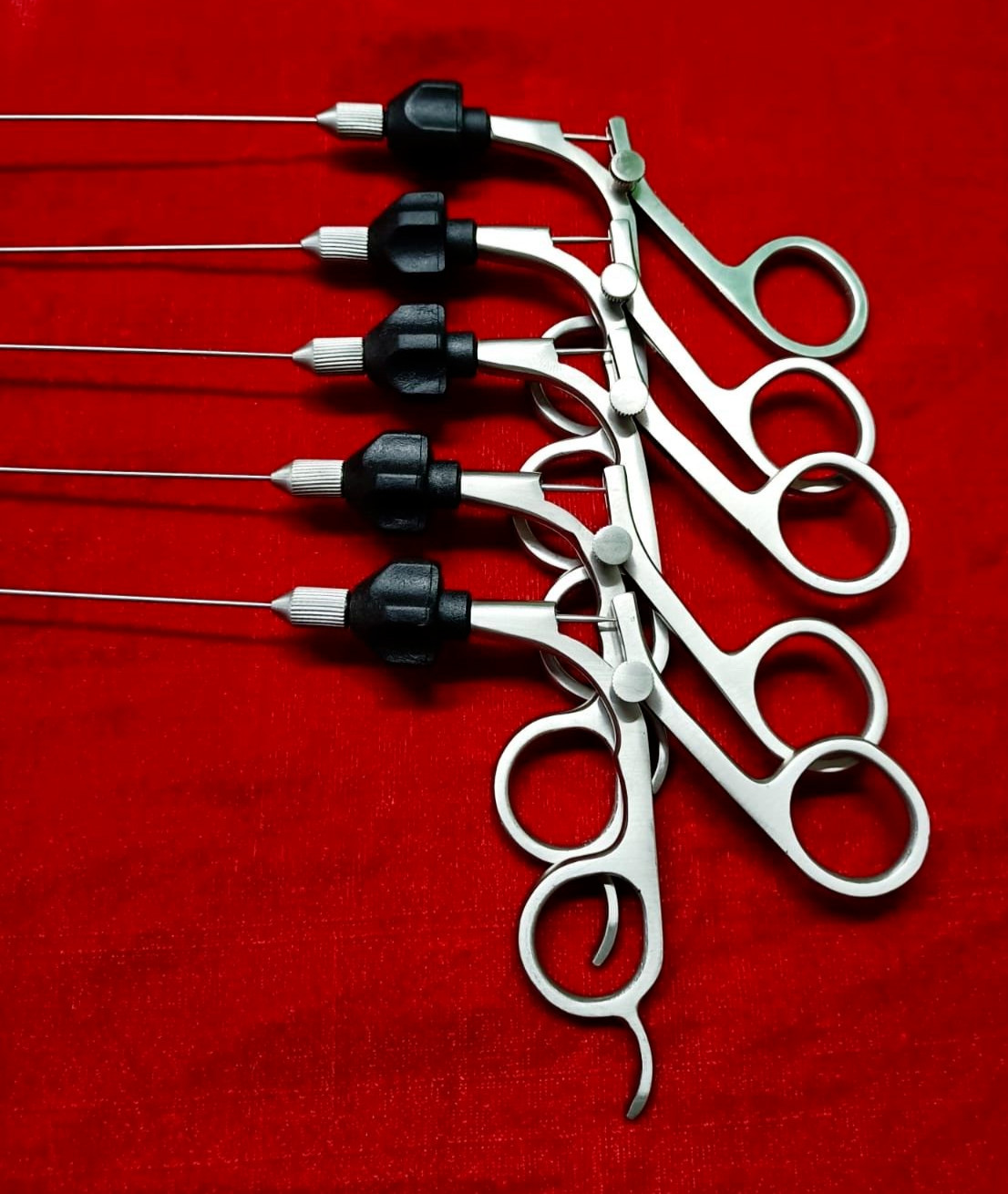 Hysteroscopy Semi Rigid Scissor 5fr 40cm With Black Rotar Best Quality – 5pc