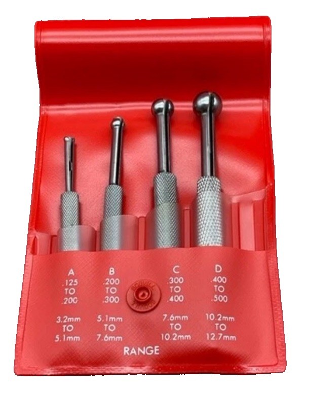 Starrett S829EZ Small Hole Gage – Set, .125-.500″ Range, 4 Pieces
