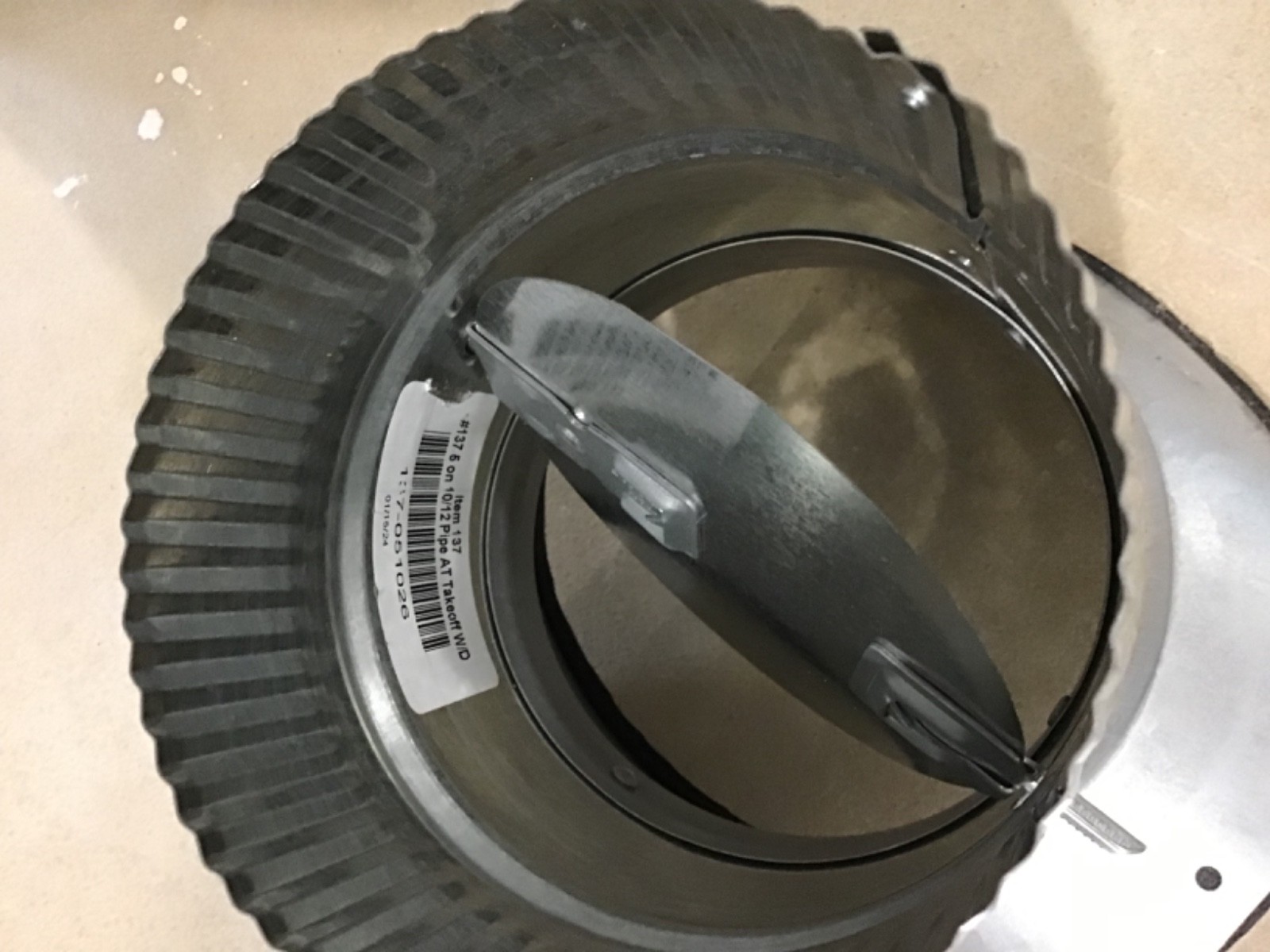 Master Flow 5″ Saddle Air-Tite Take-Off, With a Damper!