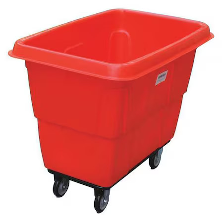 Cube Truck, 3/8 Cu. Yd., 500 Lb. Cap, Red, 36Fl08