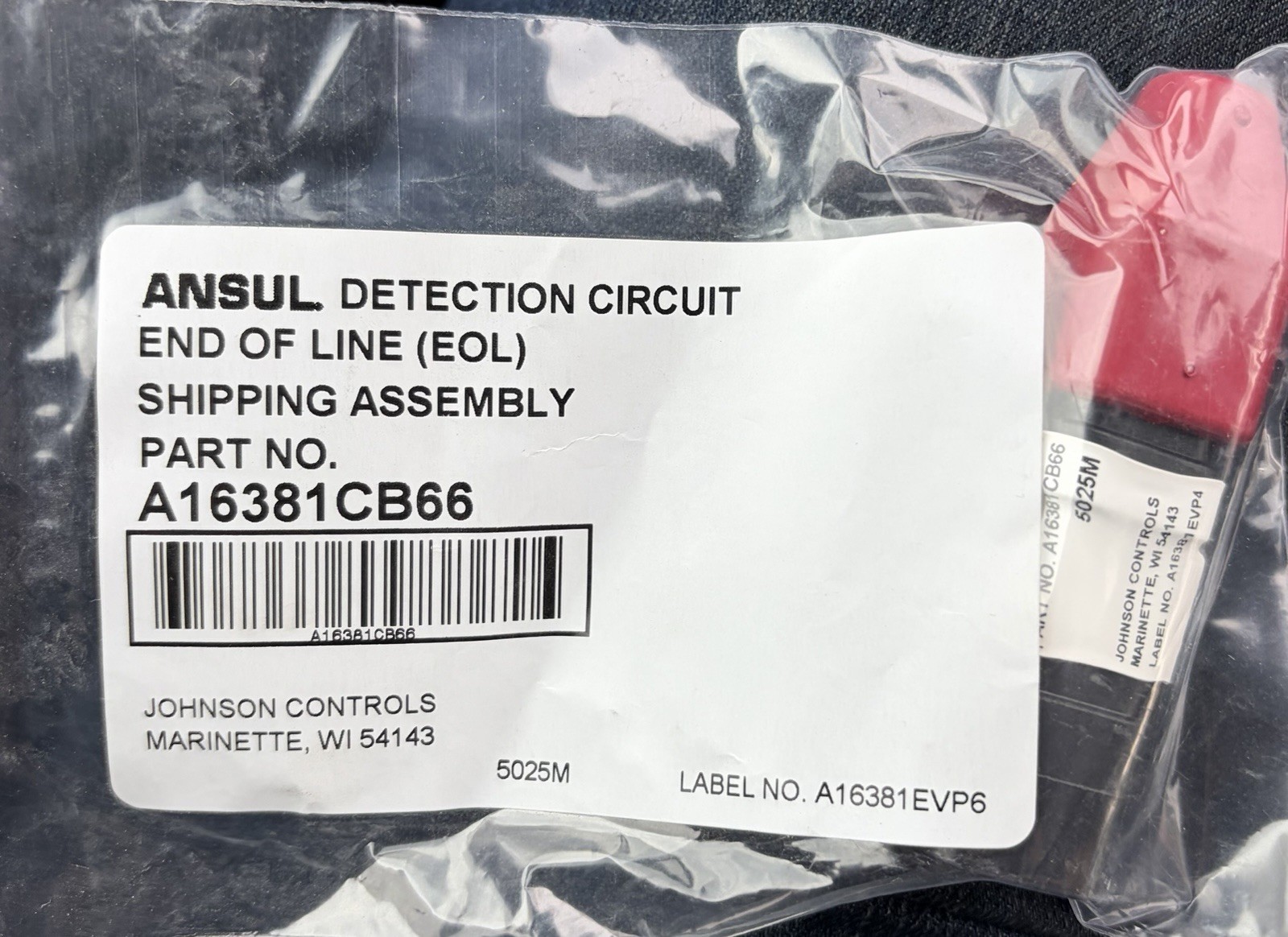 Ansul Detection Circuit EOL PN-A16381CB66