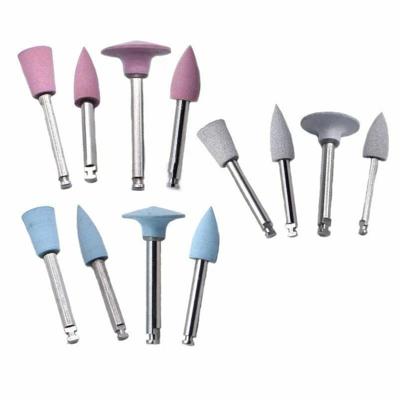 1-100 Pc Dental Low-speed Composite Polishing Grinding Silicone Rubber Point Bur