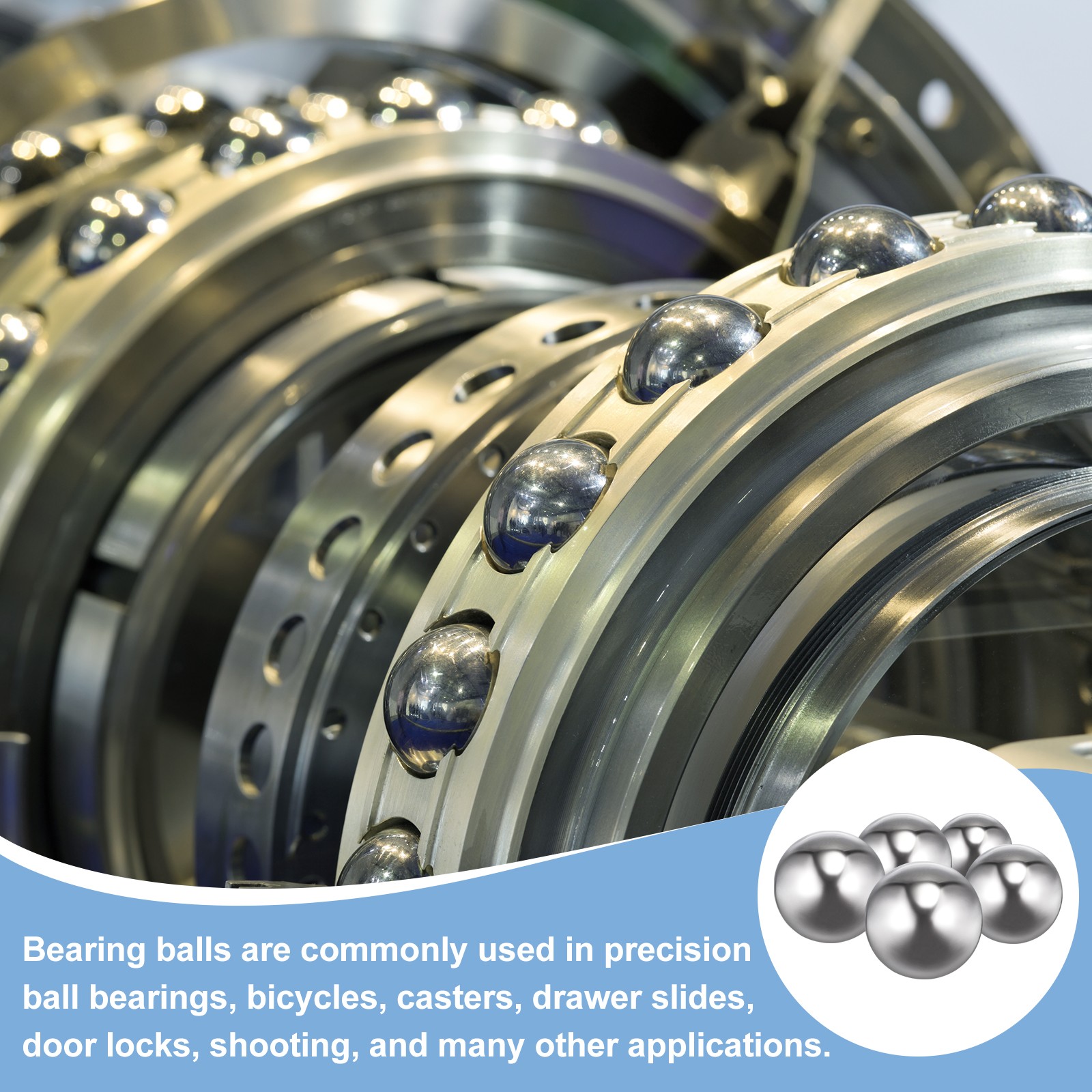 8mm Bearing Balls, 100 Pcs 316 Stainless Steel G200 Precision Balls