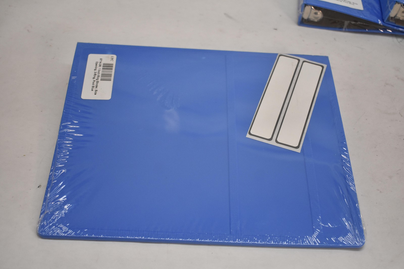 Lot Of 8 Blue 1″ 3 Ring Daily Use Binders Side Opening Office Supplies Bulk