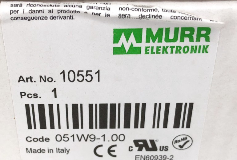 New Murr Elektronik 10551 EMC Filter 3-Phase 2-Stage 500VAC 12A MEF Series