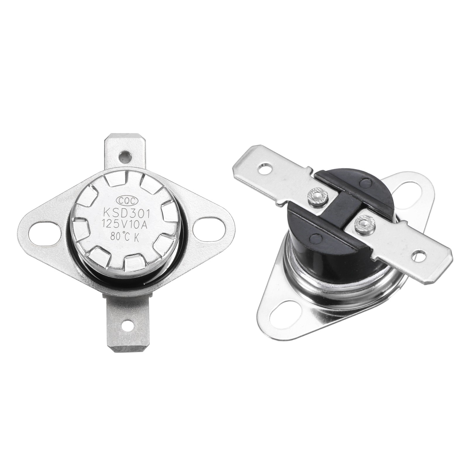 2 Pcs 80°C/176°F 10A Normally Open KSD301 Thermostat N.O Switch Bakelite