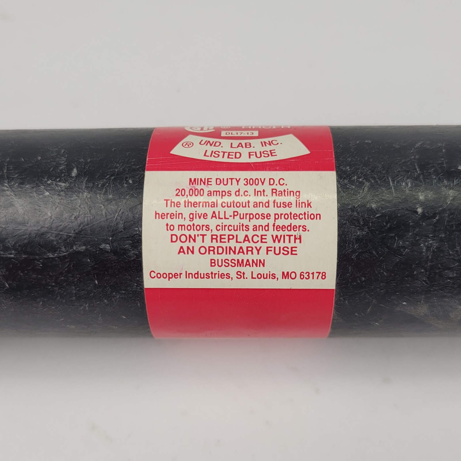 Bussmann FUSETRON FRS-R-200 200A Dual-Element Time-Delay Fuse, Long Body, 600V