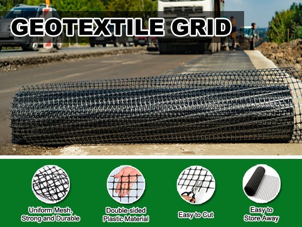 Geogrid for Retaining Wall, Bi-Directional Universal Stabilization Grid Fence US