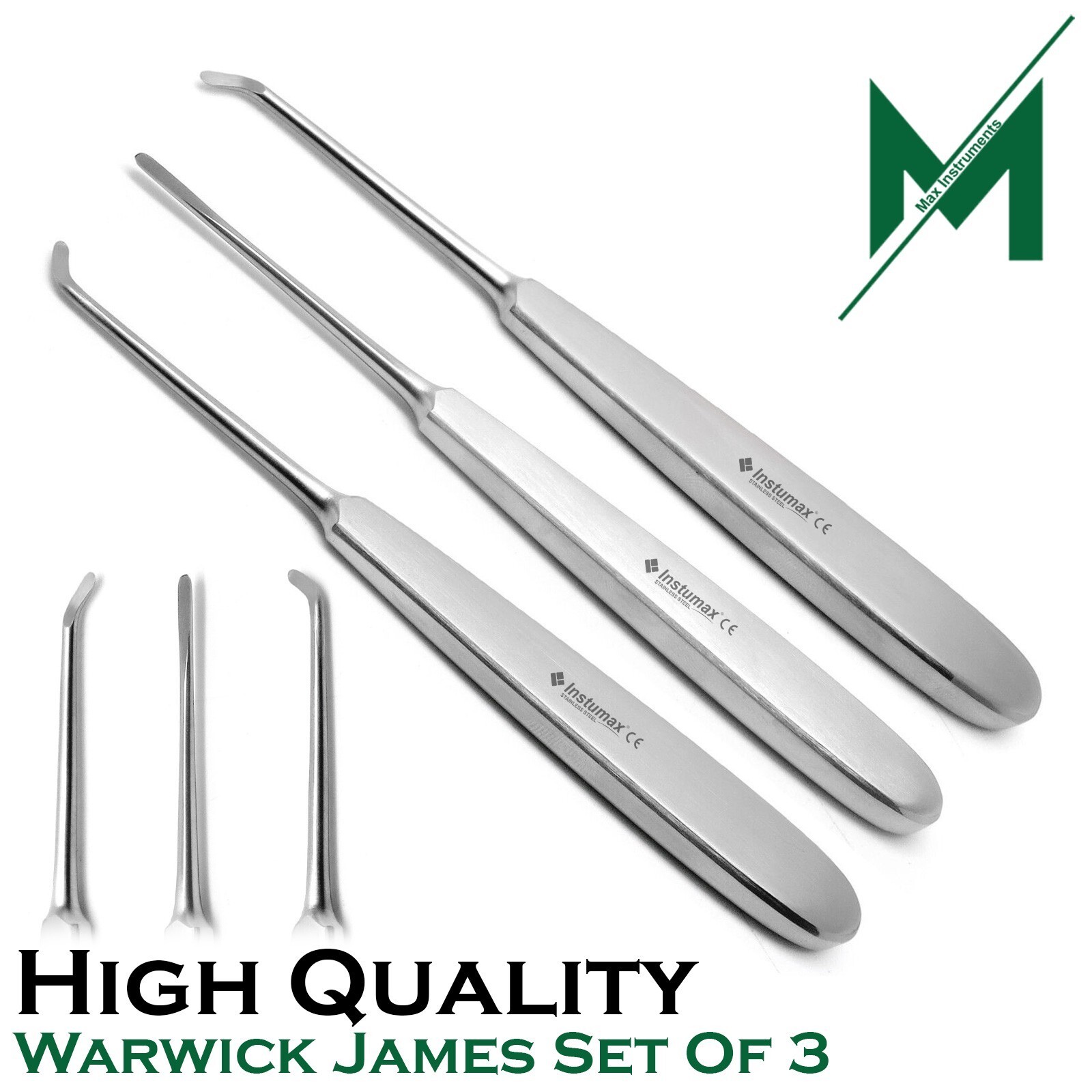 6 Pcs Dental Root Elevators Oral Surgery PDL Luxating Tooth loosening Instumax