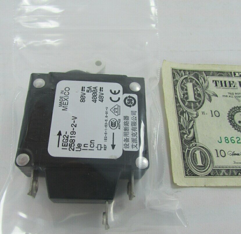 Airpax 5A 6.25A Trip Circuit Breaker Switches IEG2-25819-2-V Magnetic Hydraulic