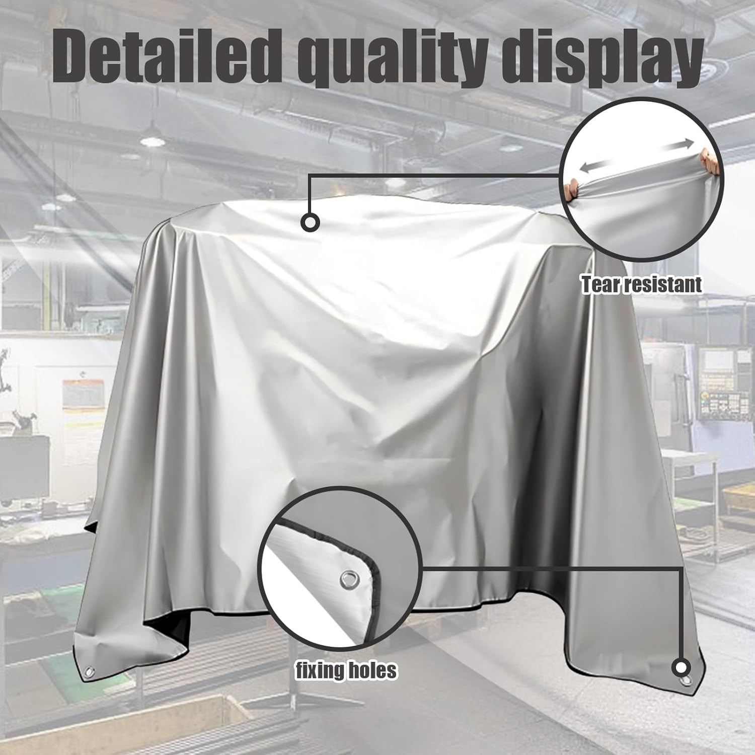 Jumbo Machine Cover – Breathable, Rust-Resistant, Water & Dust Proof, 57.87″x38.
