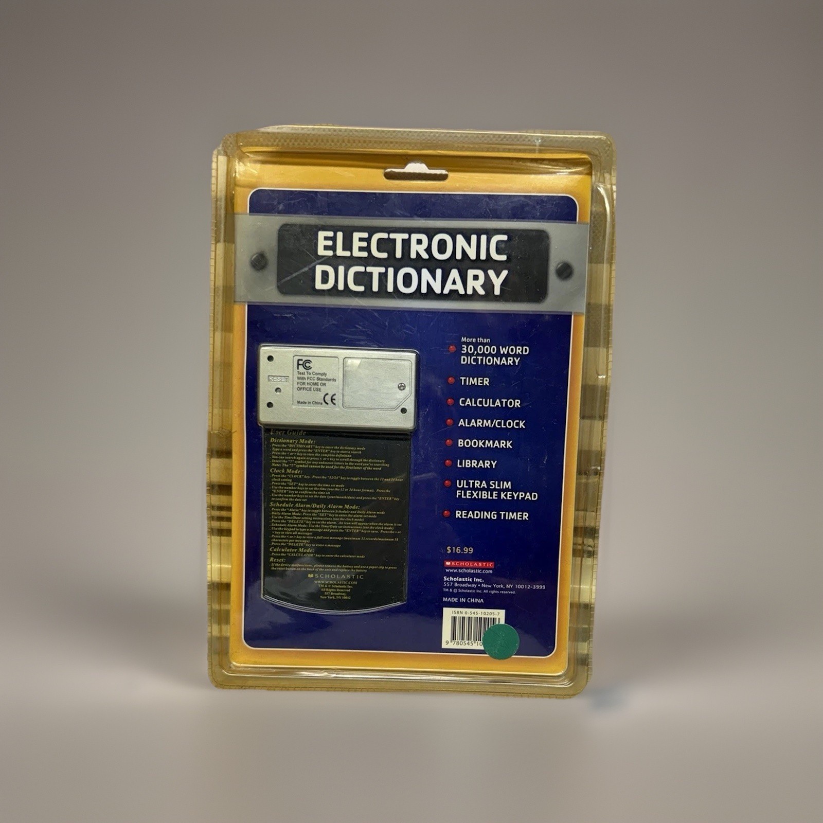 Vtg 90s-00s Electronic Dictionary Bookmark Reading Timer 30000 Words Sealed