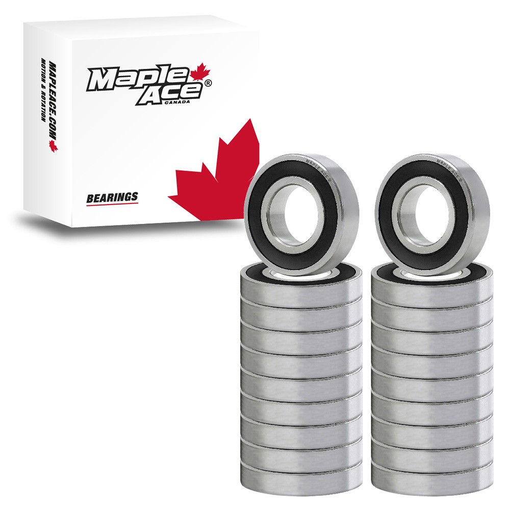 6001-2RS Ball Bearing 12x28x8mm 6001 2RS Rubber Sealed (Qty 20)