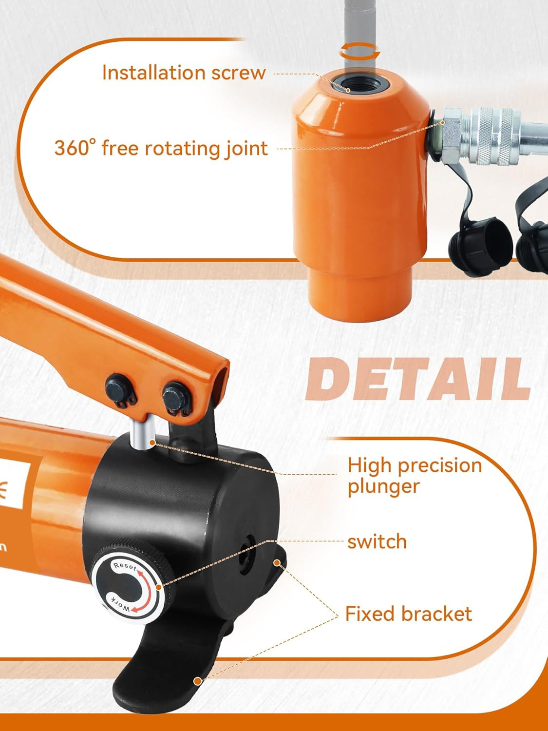 15 Ton 1/2 Inch to 4 Inch Hydraulic Punch Driver Kit Manual Hole Knockout Punche