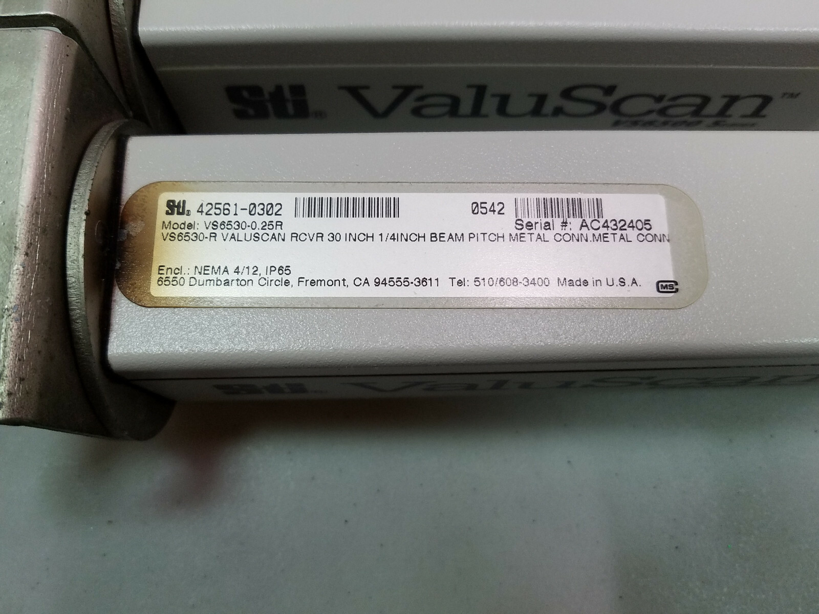 STI ValuScan 6500 Controller VS65-C001-AC1, VS6530.025X & VS6530.025R 30″