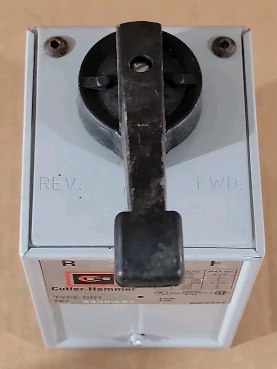 NOS Cutler-Hammer Drum Switch Type DD1 No. 9441H284 Made In USA