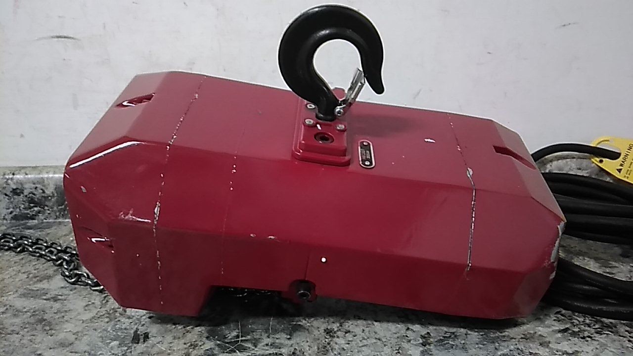 Dayton 452R54B 500 Lb Load Cap 20 Ft Hoist Lift 0.32 HP 115/230V Chain Hoist