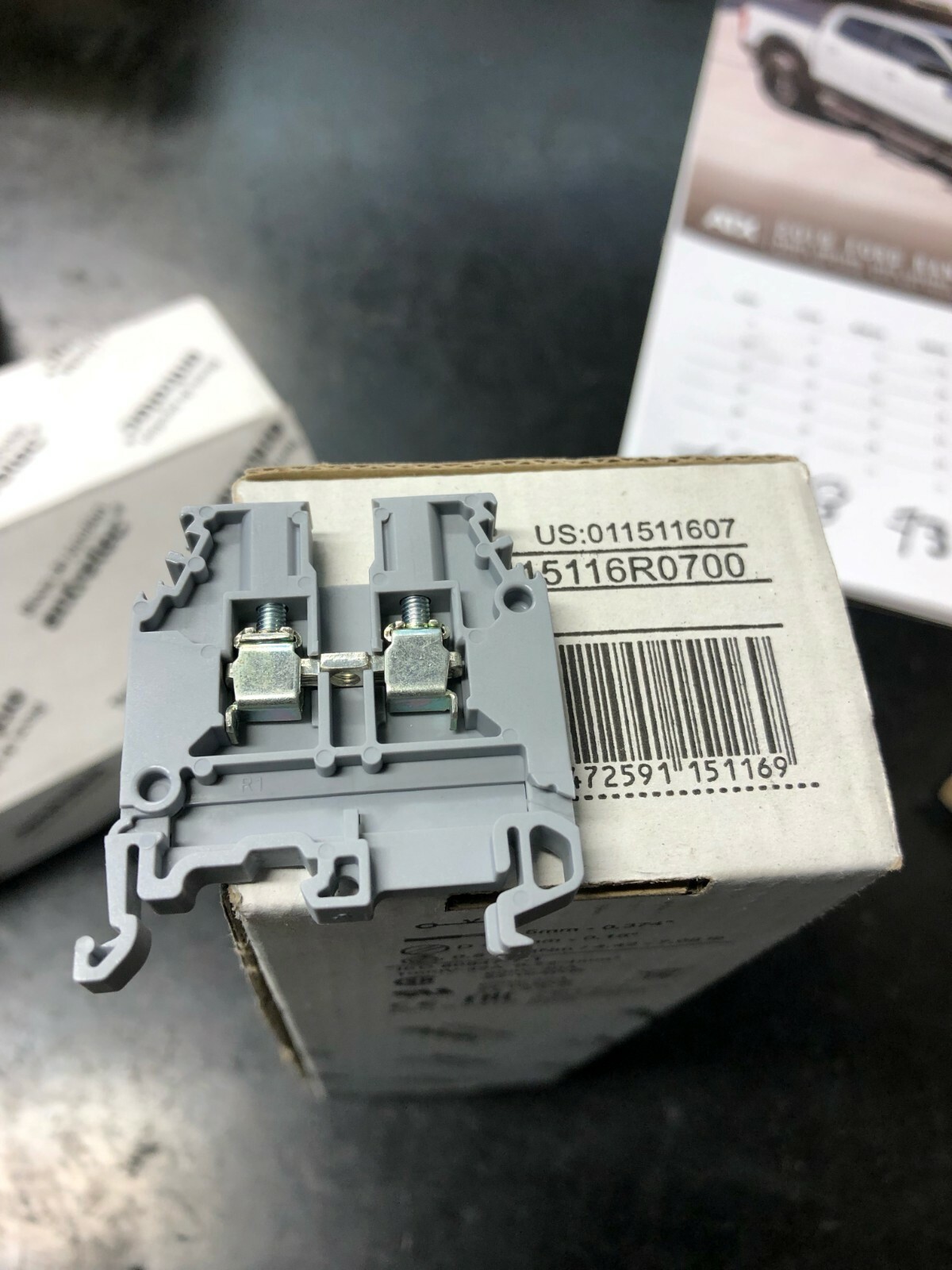 11511607 Lot of 20 ABB Entrelec TE Terminal Blocks M4/6 10AWG 600V 30A 1SNA