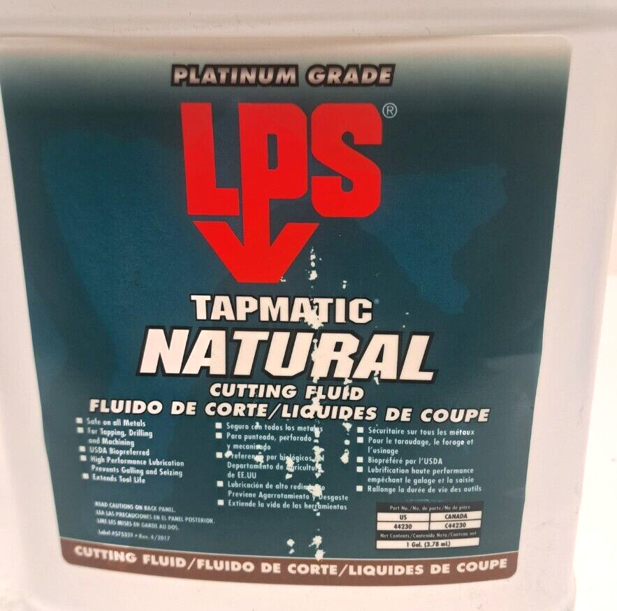 LPS Tapmatic Natural 1 Gallon Bottle Cutting & Tapping Fluid Straight Oil