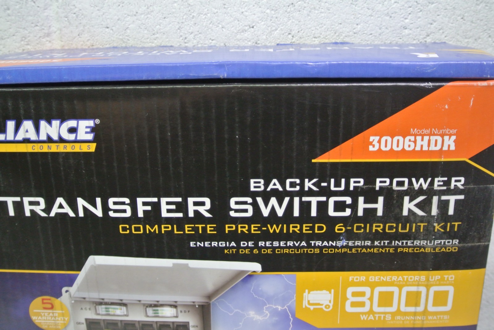 Reliance Controls Backup Power Transfer Switch Kit 3006HDK