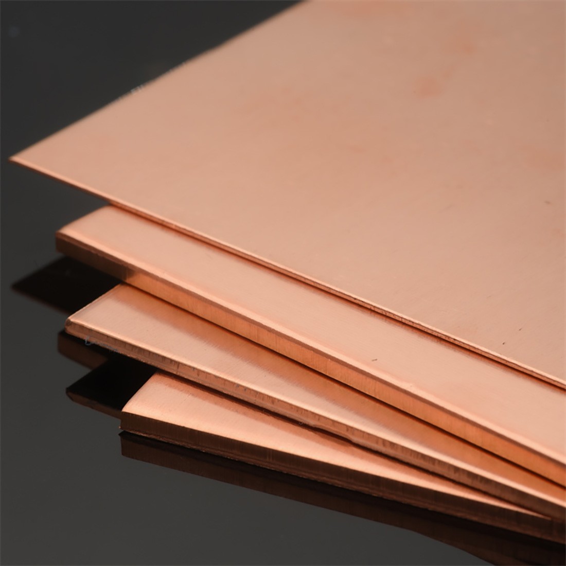 0.3-6mm Natural 99% Pure Copper Sheet Plate Metal guillotine cut -Multiple Sizes