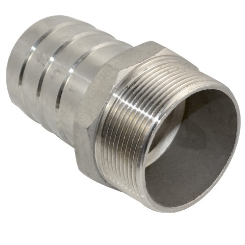 MALE NPT Thread Pipe Fitting to Barb Hose Tail End Connector Stainless Steel 304