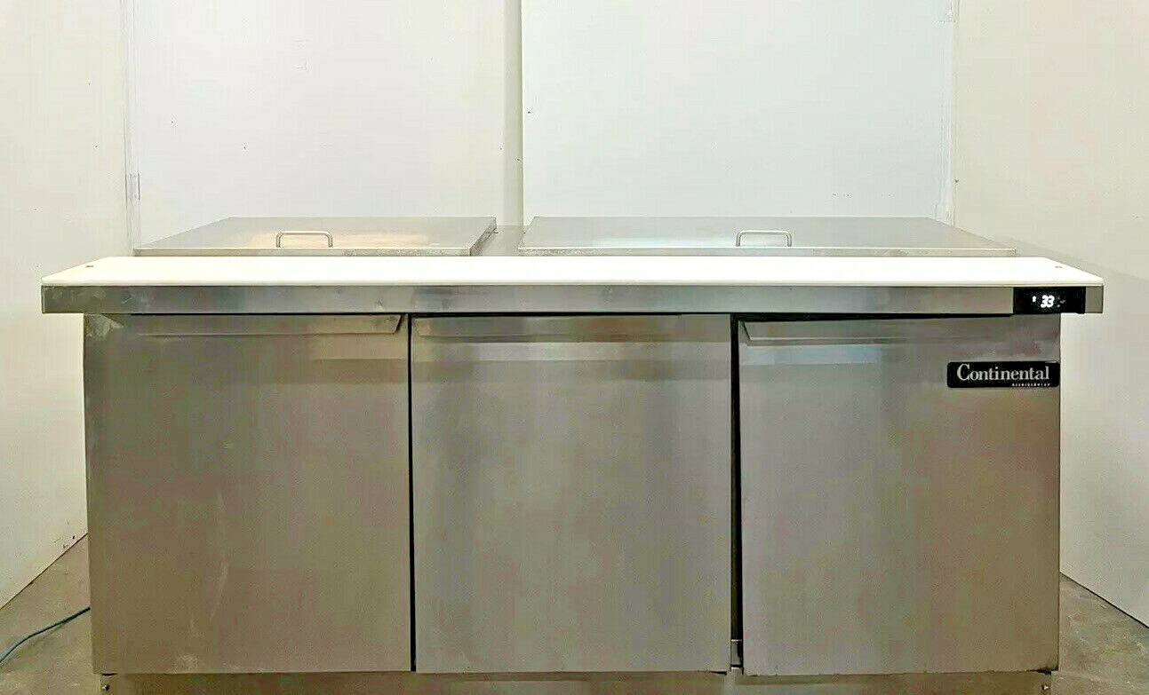 Continental Refrigerator SW72N-30CM 72″ Mega Top Sandwich, Pizza, Salad WE SHIP