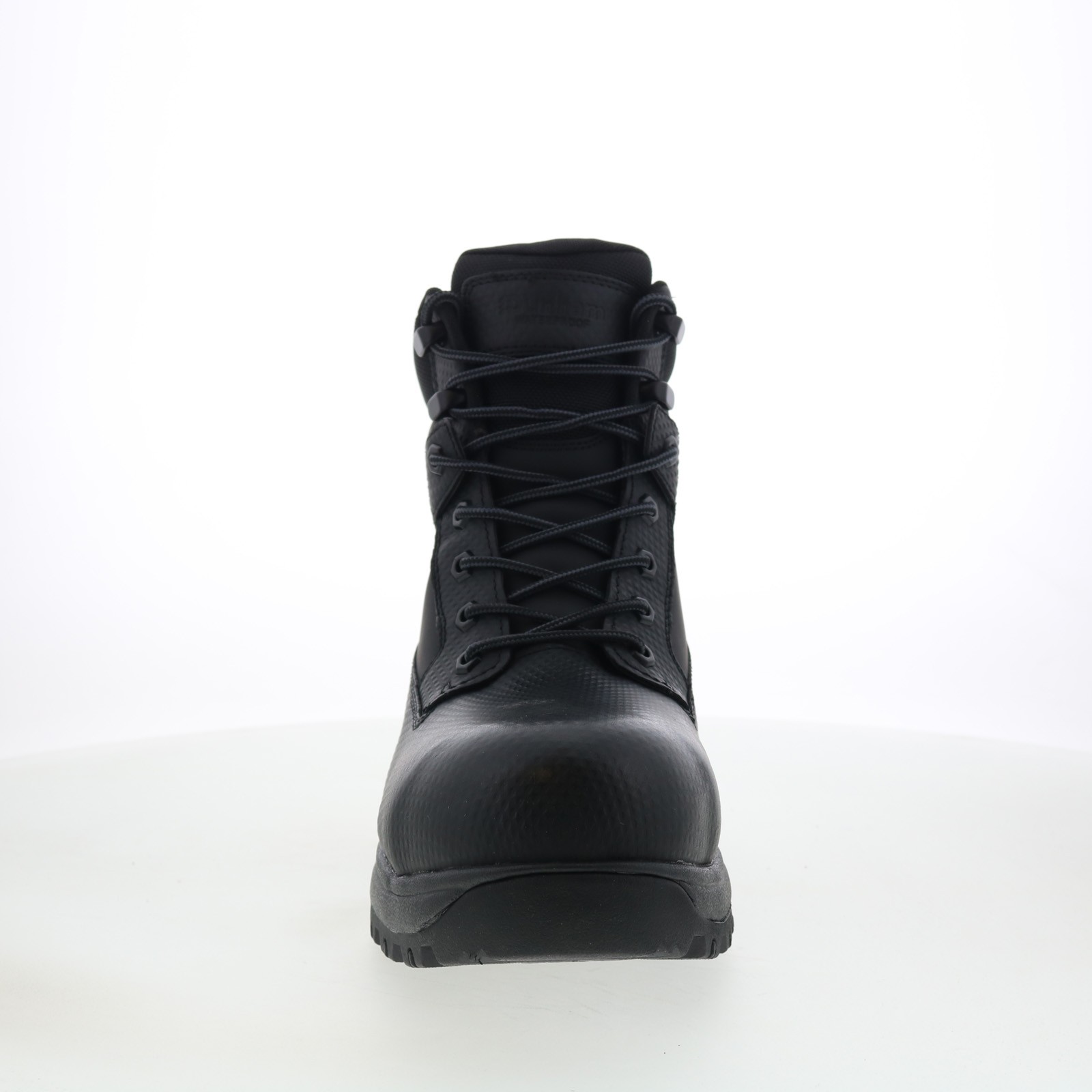 Dunham 8000 Works WP Safety 6″ Plain Toe Boot Mens Black Work Boots