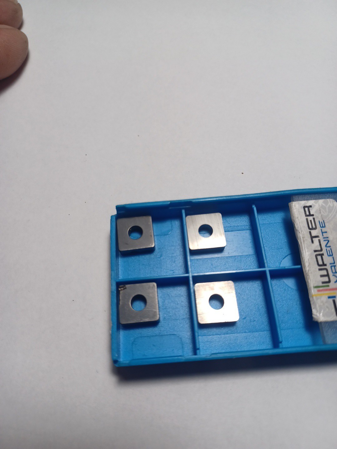 Valenite Carbide 45 degree Insert Cutters 1.5 And 1.0 Inch lot of 2