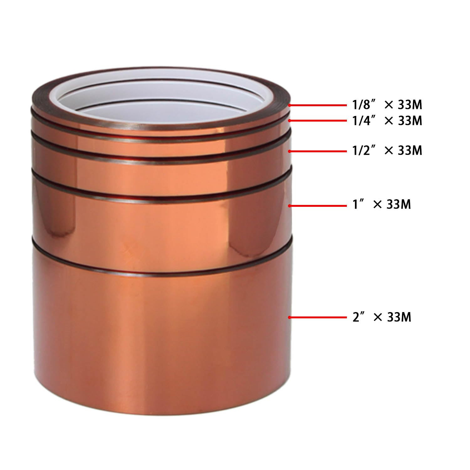 High Temperature Heat Resistant Polyimide Tape,No Residue for Masking,3D Printin