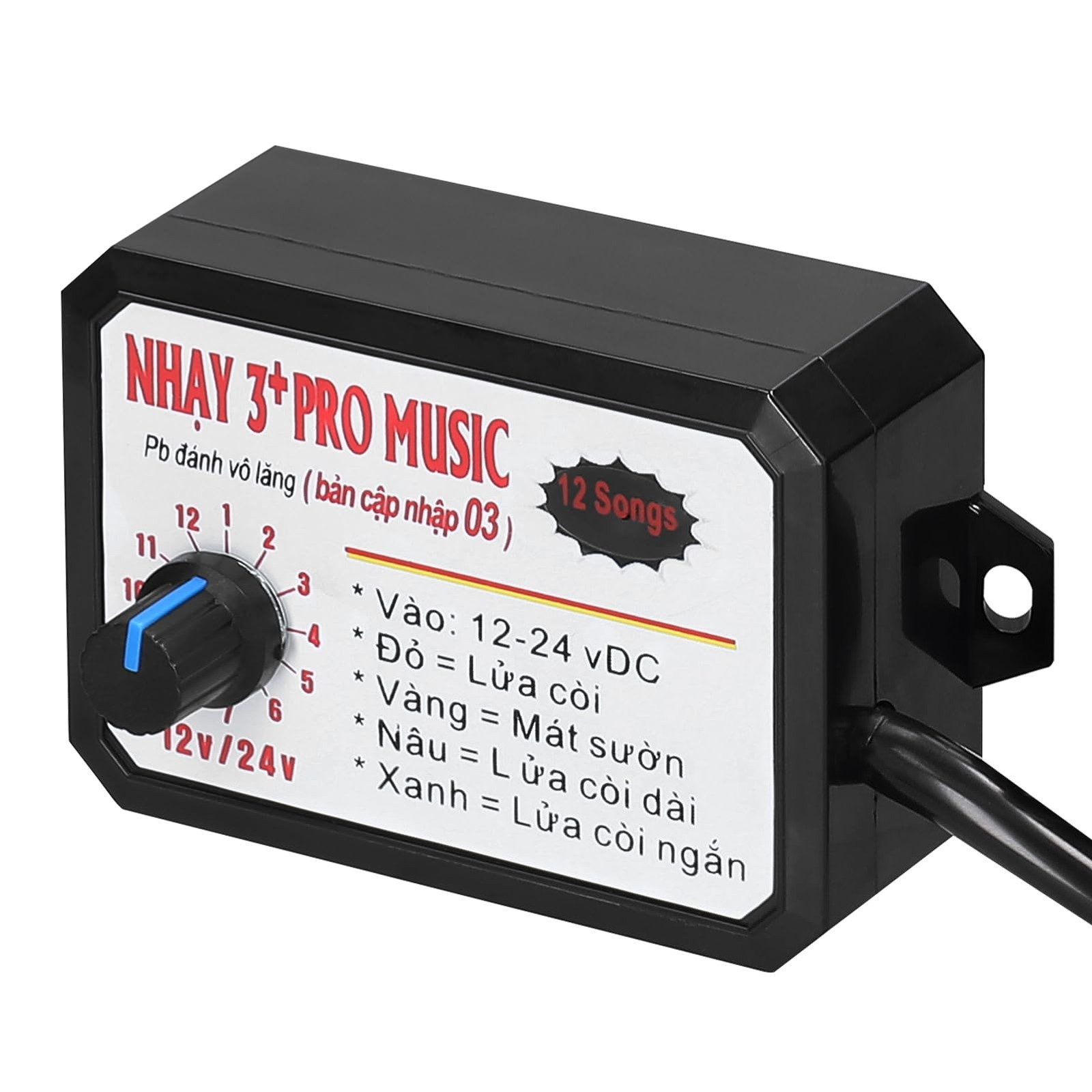 12Tone Car Horn Controller Electric Speaker Sound Control Unit 1224V