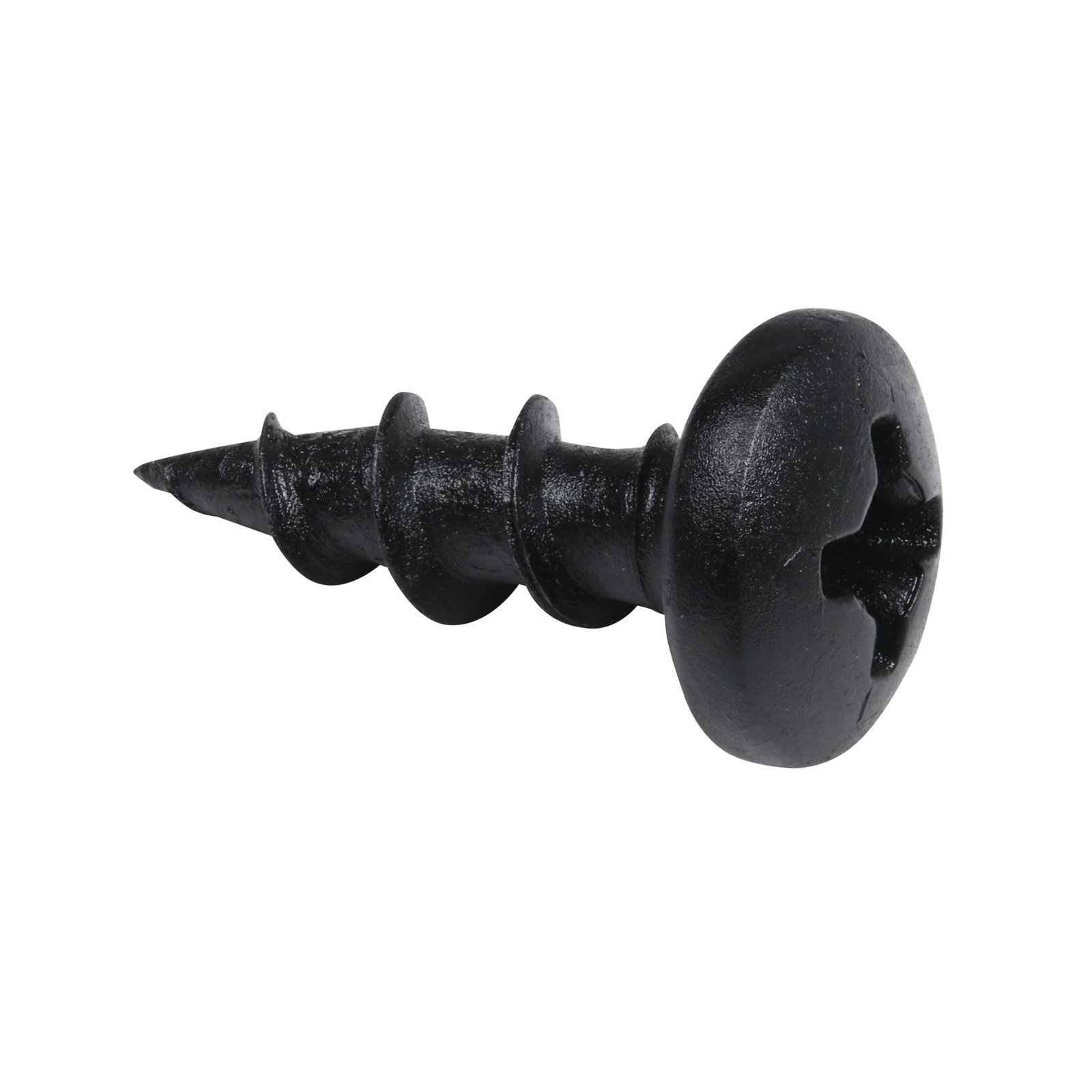 100 Pack Hardware #8 X 1/2″ 12.7mm Deep Coarse Thread Phillips Pan Head Black