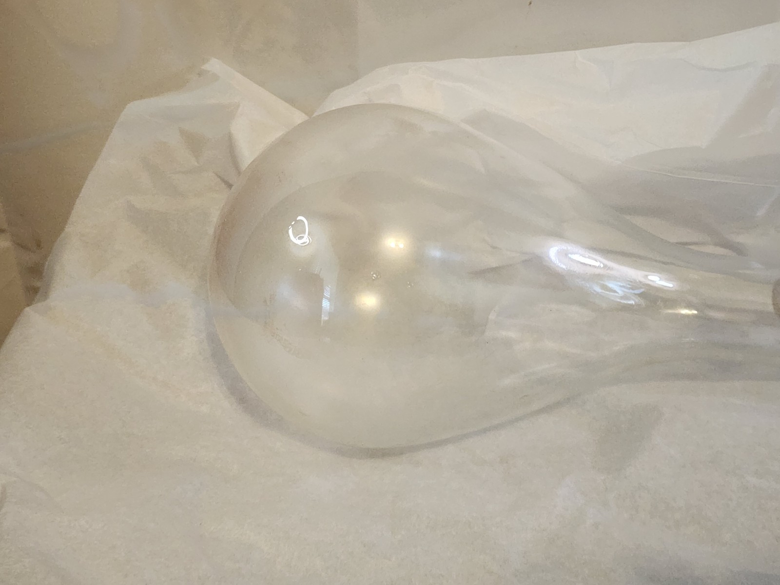 Pyrex 800ml Tooled Long Neck Kjeldahl Flask Round Bottom Art Decor Flower Vase