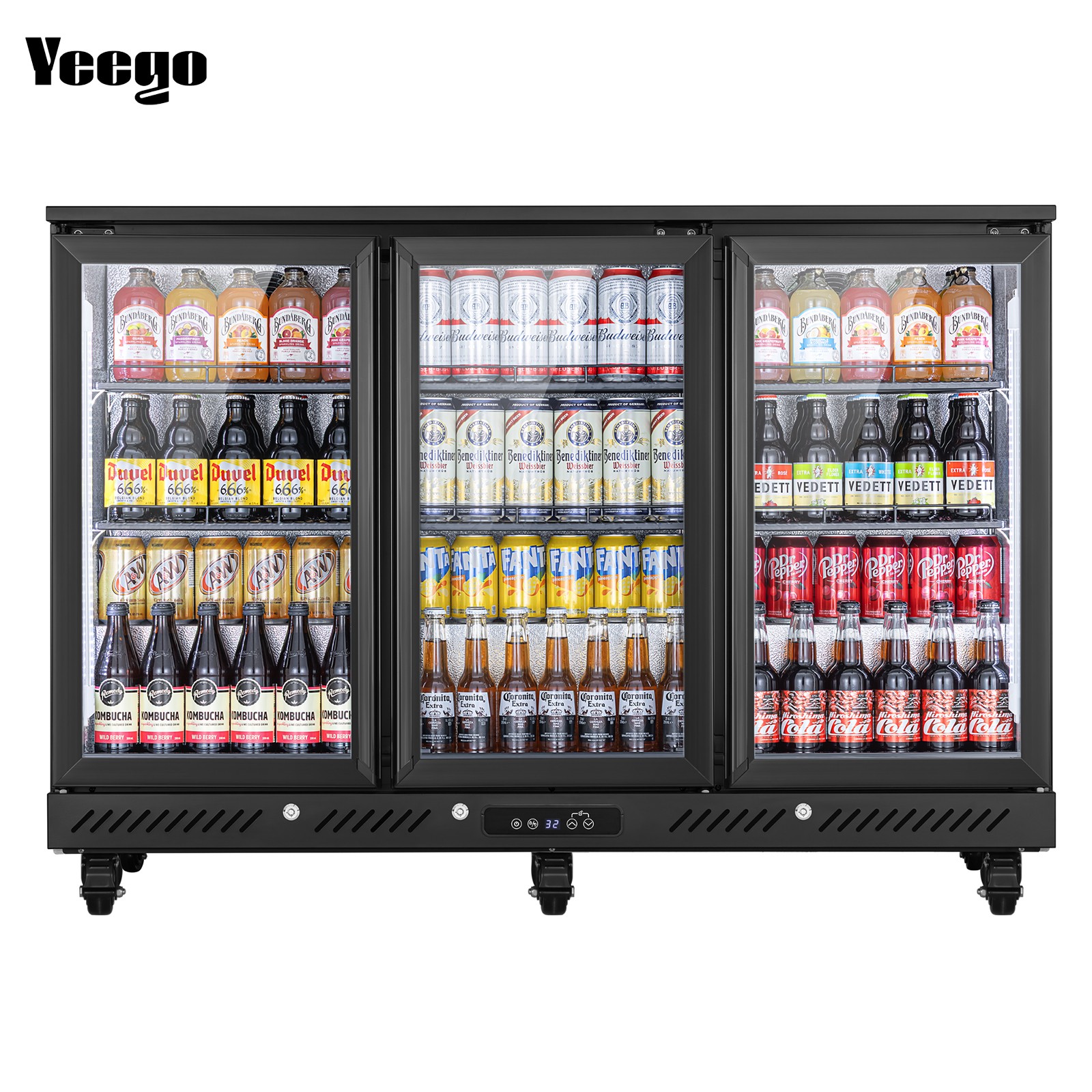 Yeego 10 Cu.Ft Back Bar Cooler Commercial Beverage Refrigerator Under Counter