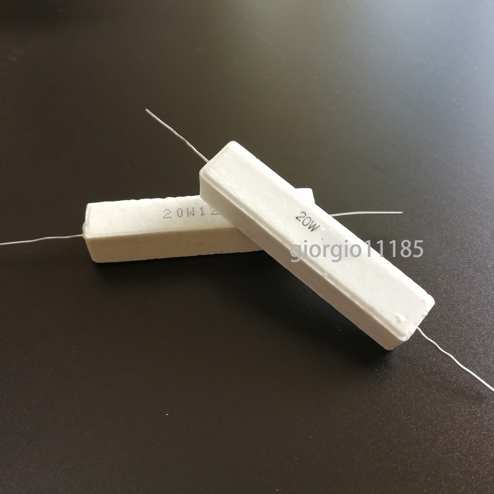 US Stock 2pcs 25 ohm 25RΩJ 20 watt Axial Ceramic Cement Power Resistor 20W