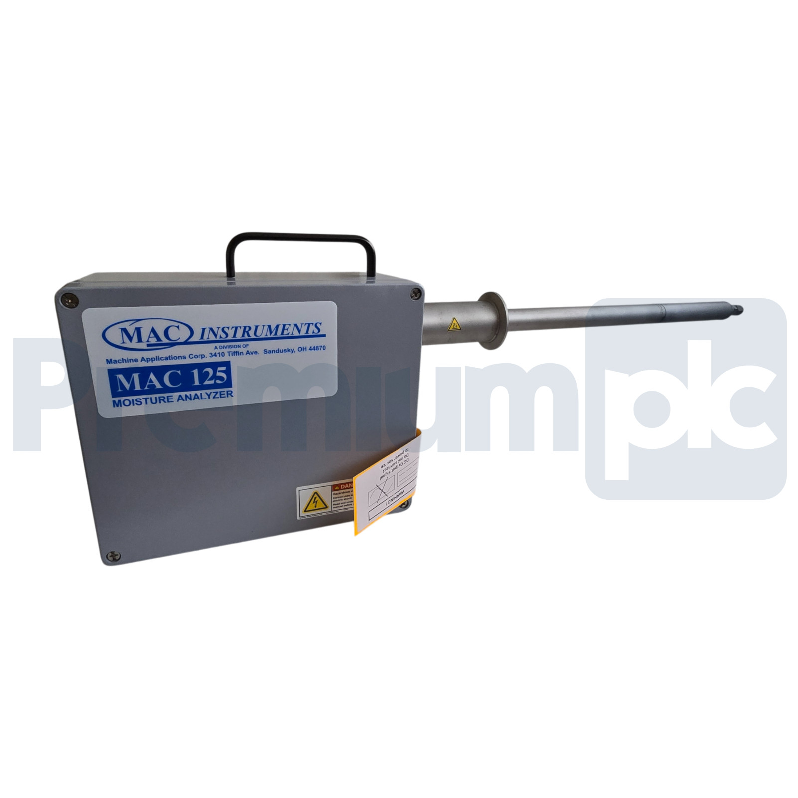 MAC INSTRUMENTS MAC-125 MOISTURE ANALYZER S 0-100% MAC125-100-120V w/CABLES NSNP