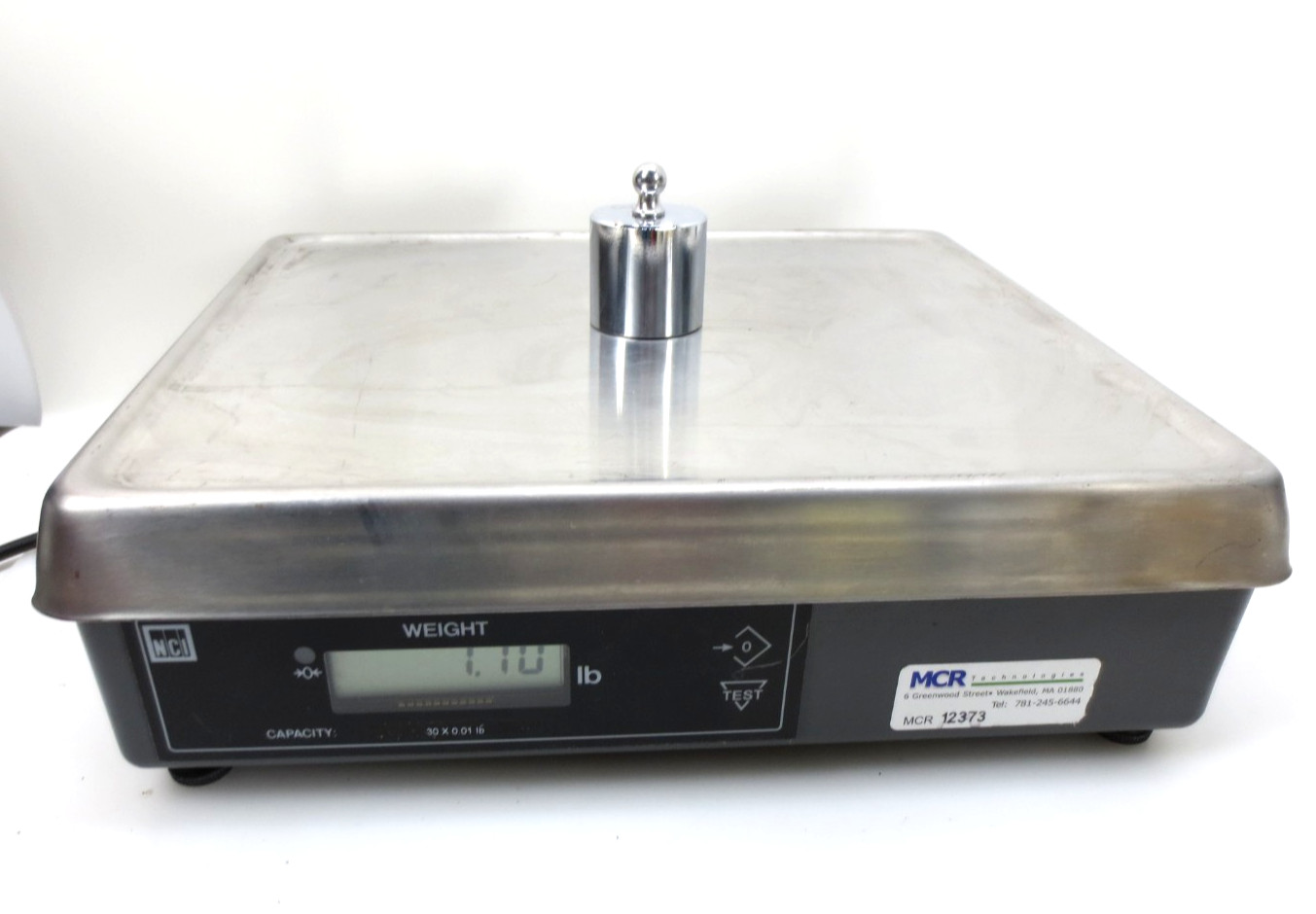 NCI Weigh-Tronix 6720-15 15 kg, 30 x 0.01 lbs 120 VAC 30lbs Bench Digital Scale
