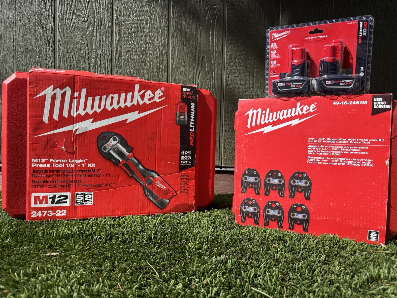 Milwaukee 2473-22 M12 Force Logic Press Tool With Streamline ACR Press Jaw Kit