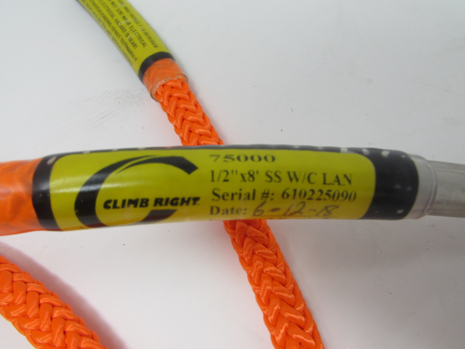 CLIMB RIGHT ARBORIST CLIMBING 10FT X 1/2″ STEEL CORE FLIPLINE – 75002 – ANSI