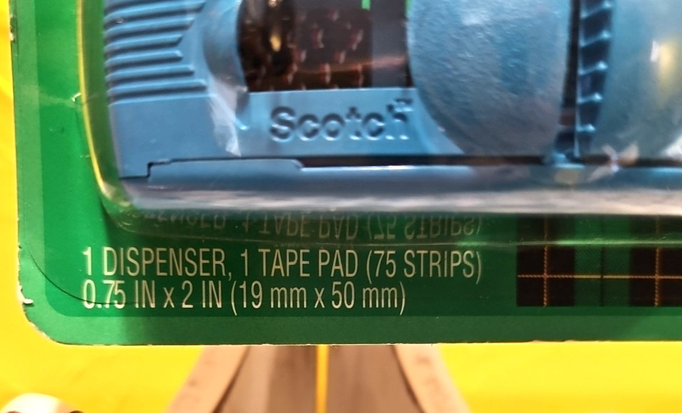 NWT Scotch Wrist Pop-up Pre-Cut Tape Strips Dispenser Refill Elastic Band Blue