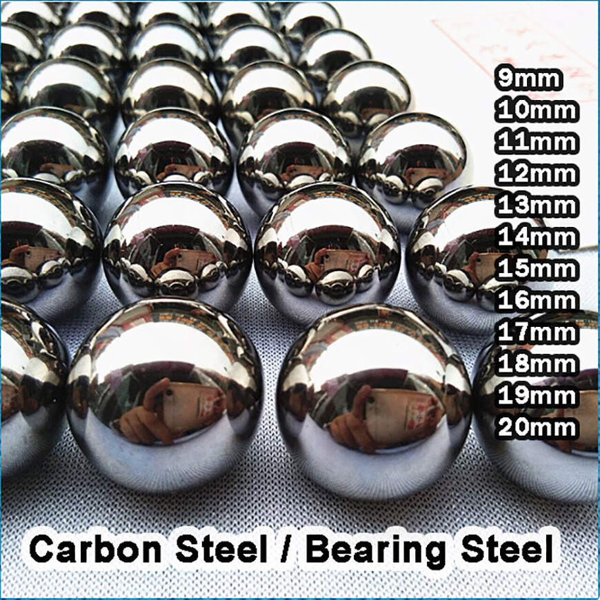 Solid Carbon Steel / Gcr15 Steel Ball Bearing 9 10 11 12 13 14 15 16 17 18 20mm