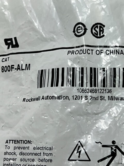 Bag of 10 pcs – 800F-ALM Ser A Metal Mounting Latch New in Sealed Bag
